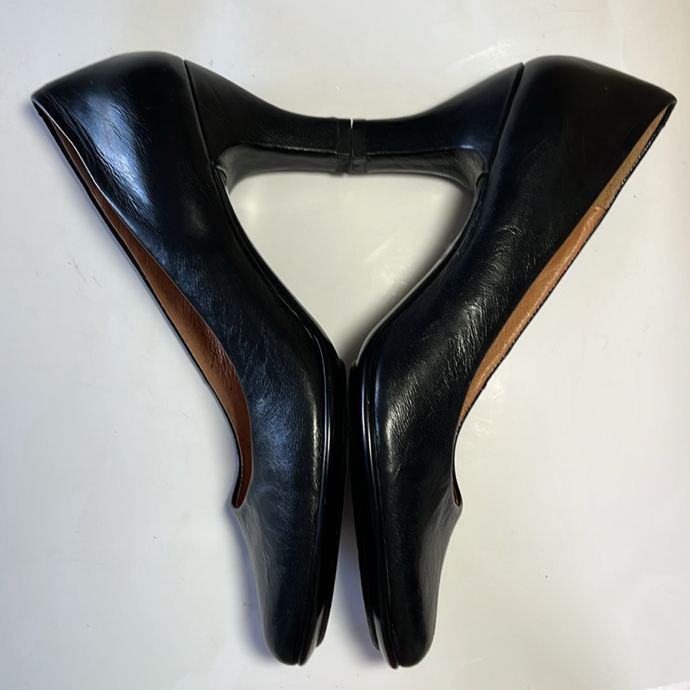 Sofft Samy woman’s black leather pump kitten wrapped heel arch support sz8 - Picture 9 of 14